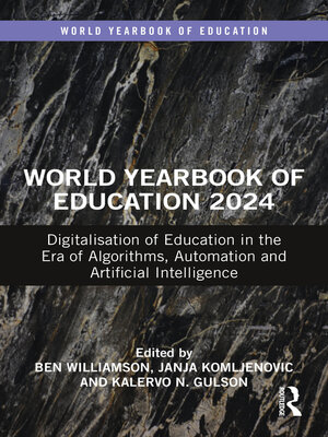 cover image of World Yearbook of Education 2024